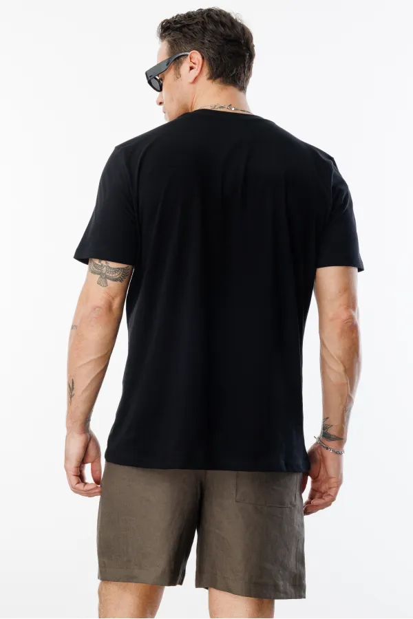 Men's T-shirt, Standard Fit, Basic Crew Neck T-shirt, BASIC-NO MODEL1