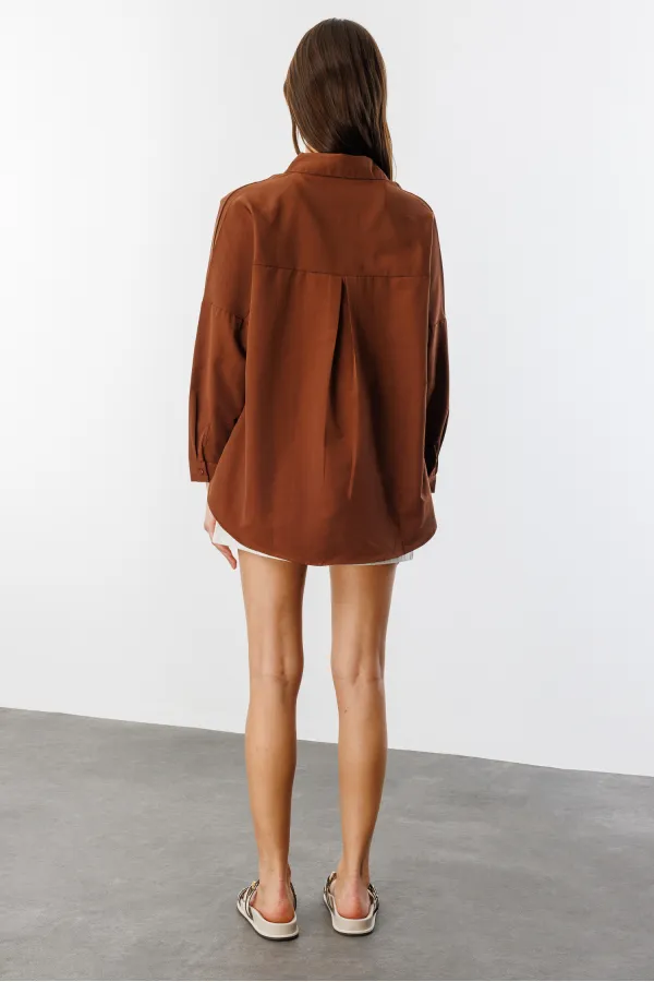 Oversize Basic Women's Shirt WOMEN-BASIC-SHIRT