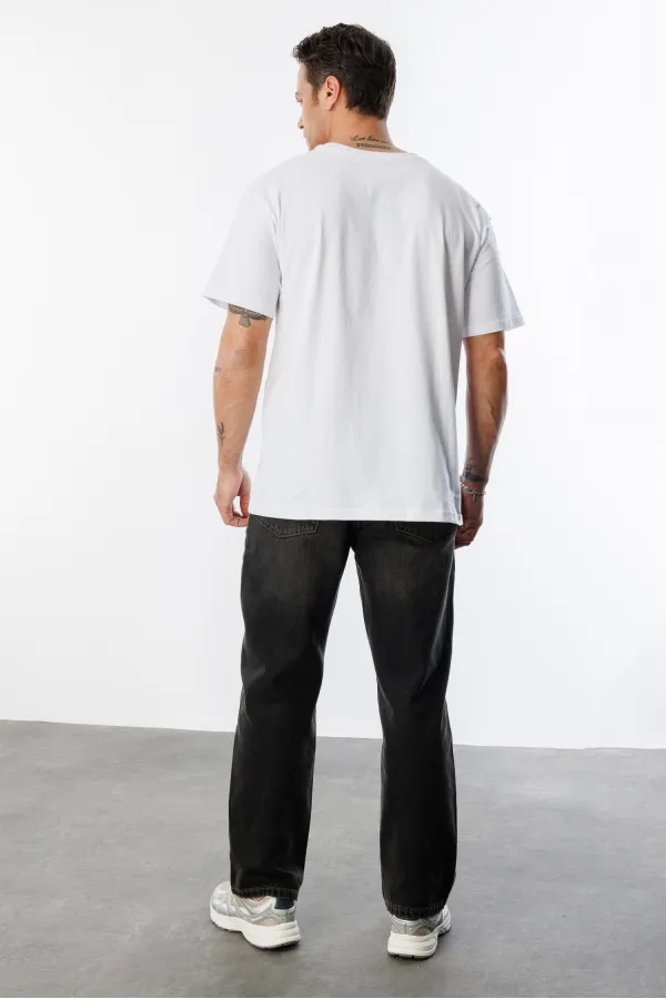 Erkek Oversize Fit %100 Organik Pamuk Bisiklet Yaka Tişört OVERSIZE-ERKEK-T-SHIRT