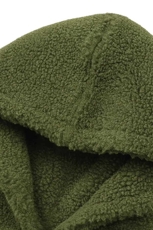 Sweat à capuche en polaire sherpa doublé en peau d'agneau pour homme Genius Store SHERPA-KAP