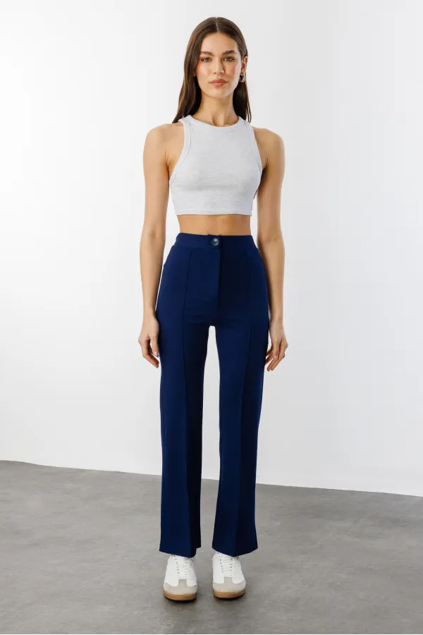 Kadın Yüksek Bel Toparlayıcı Ispanyol Paça Palazzo Pantolon PANTOLON-003