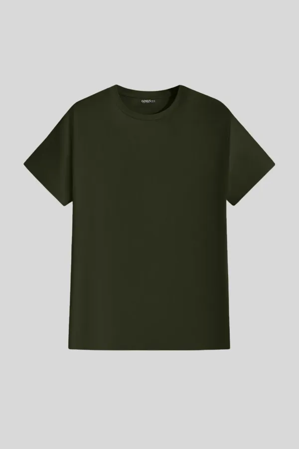 Men's T-shirt, Standard Fit, Basic Crew Neck T-shirt, BASIC-NO MODEL1