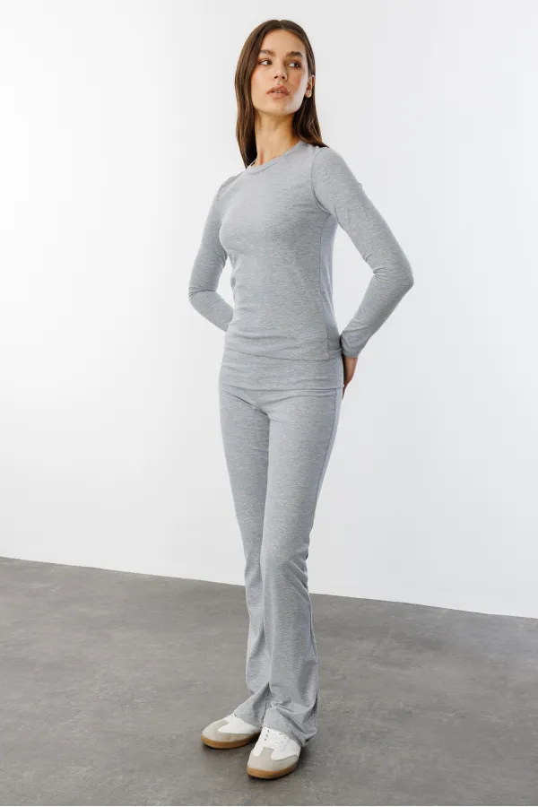 Chemisier court à manches longues pour femme, coupe ajustée