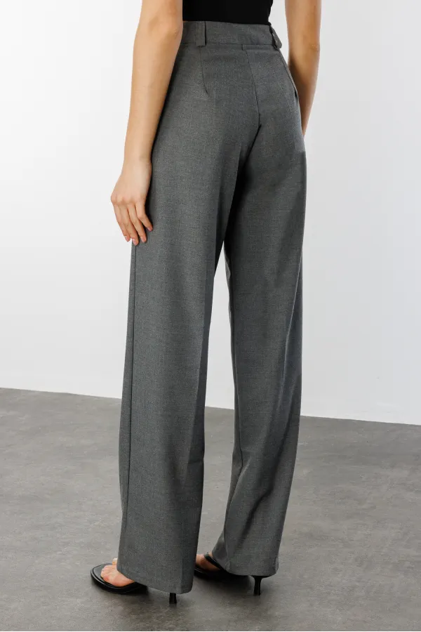 Kadın Yüksek Bel Wide Leg Kumaş Pantolon PANTOLON-004