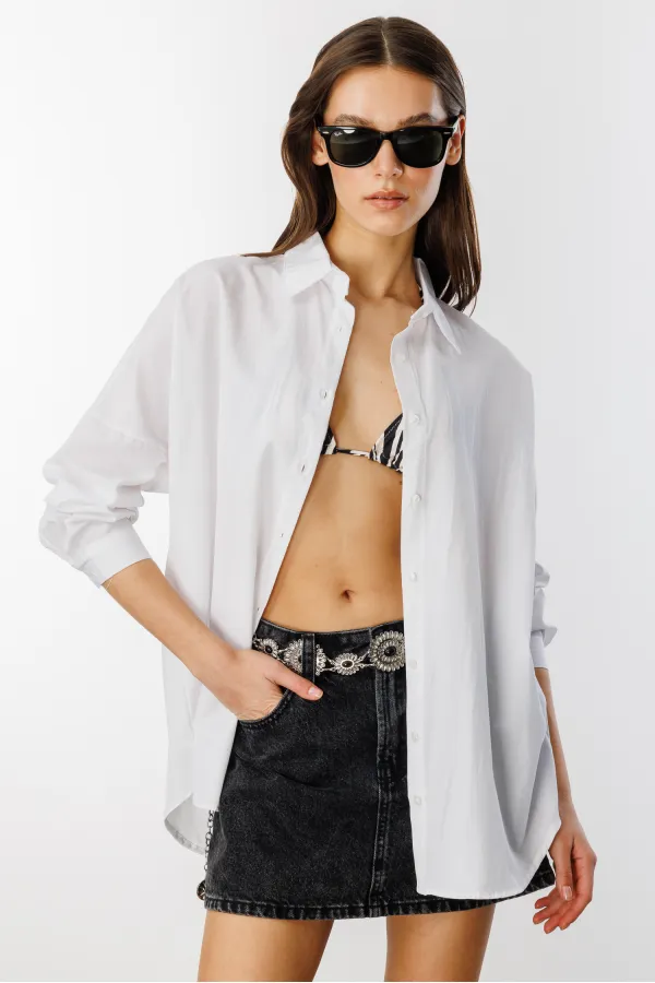 Oversize Basic Women's Shirt WOMEN-BASIC-SHIRT