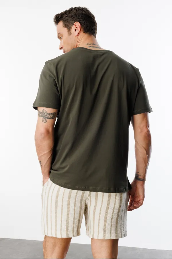 Men's T-shirt, Standard Fit, Basic Crew Neck T-shirt, BASIC-NO MODEL1