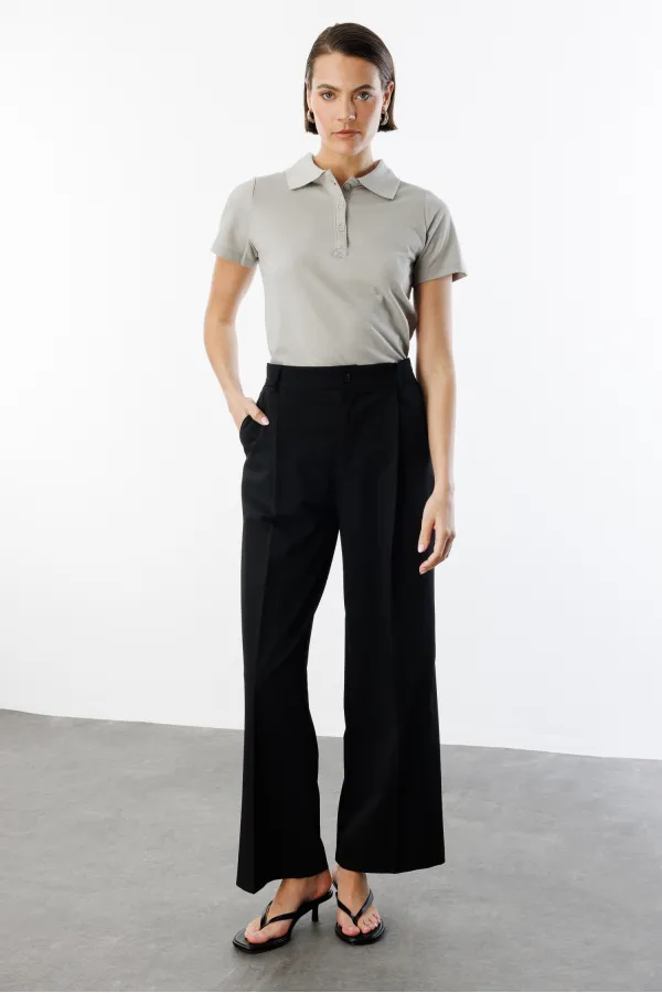Women's Basic Polo Shirt WOMEN'S-POLO COLLAR