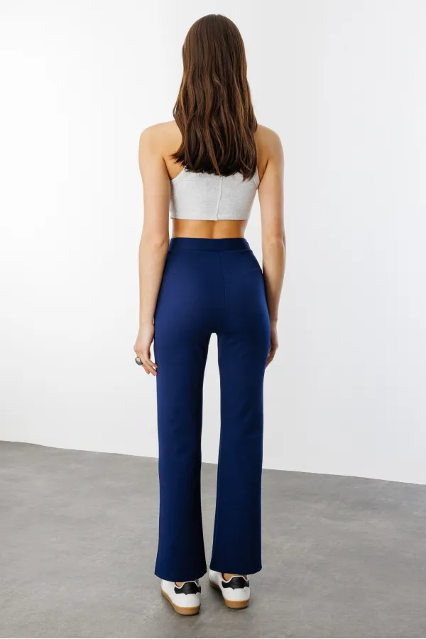 Kadın Yüksek Bel Toparlayıcı Ispanyol Paça Palazzo Pantolon PANTOLON-003