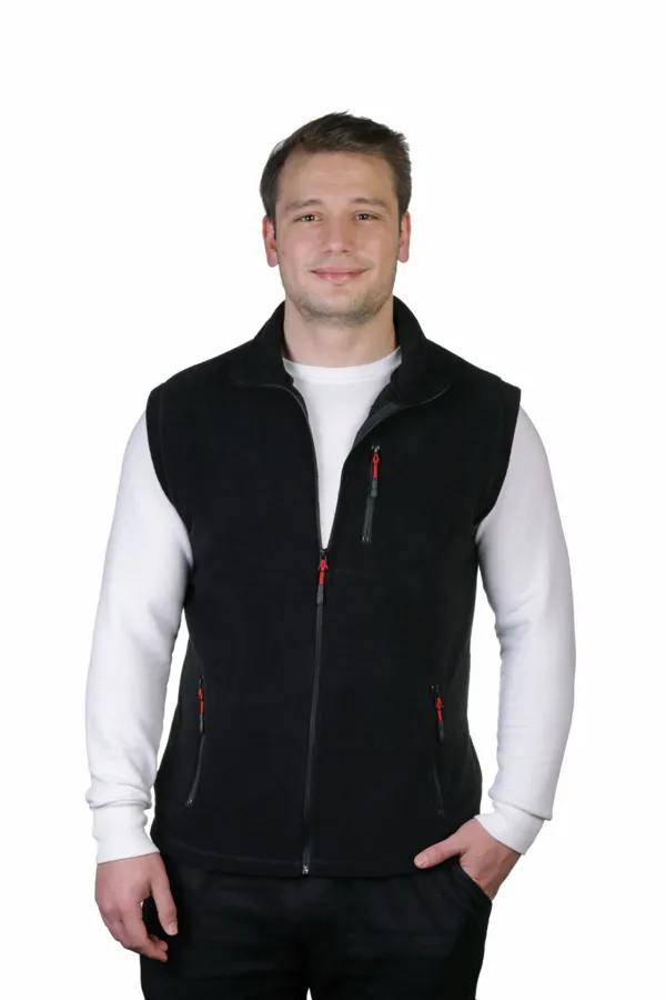 Gilet polaire pour homme, veste de sport outdoor entièrement polaire avec 3 poches, 8 couleurs