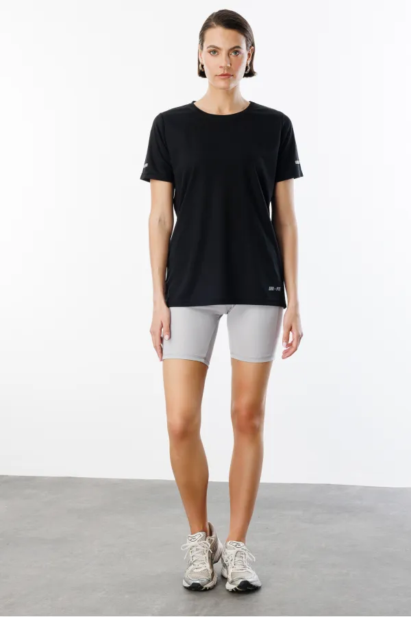 Kadın Nem Emici Hızlı Kuruma Atletik Teknik Performans Spor T-shirt DRIFIT-KISAKOL