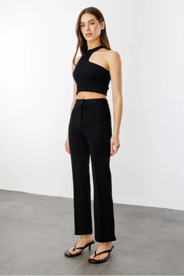 Kadın Yüksek Bel Toparlayıcı Ispanyol Paça Palazzo Pantolon PANTOLON-003