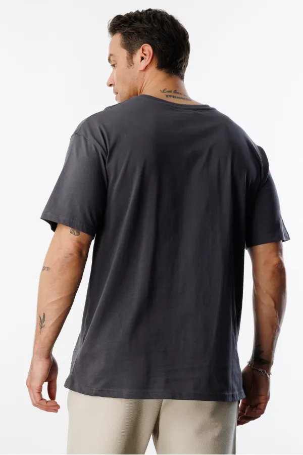 Erkek Oversize Fit %100 Organik Pamuk Bisiklet Yaka Tişört OVERSIZE-ERKEK-T-SHIRT