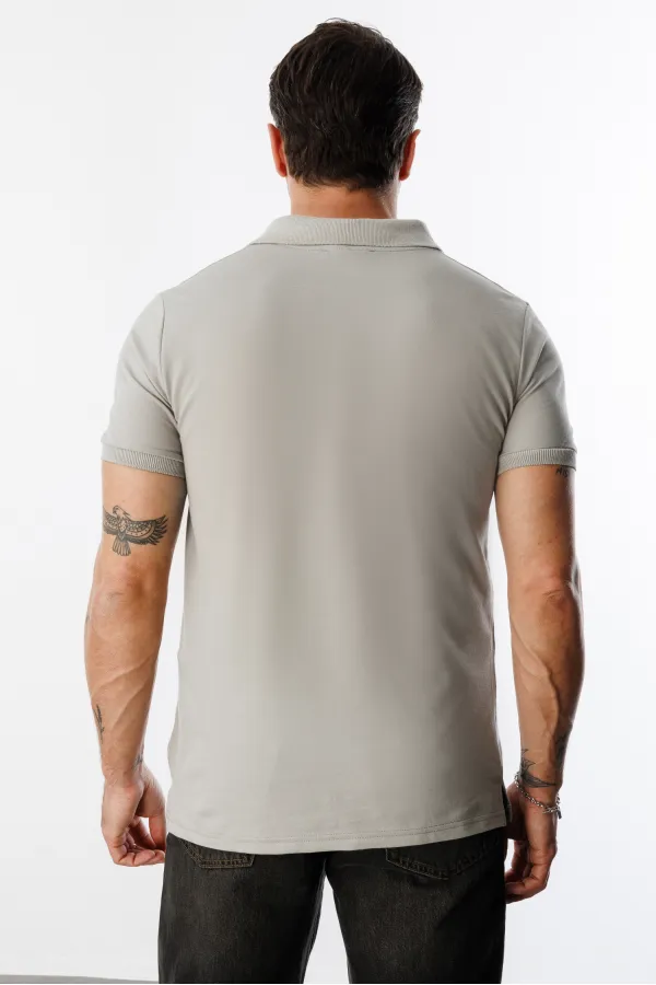  Erkek Çekmeyen Pamuklu Kumaş Regular Fit Standart Kesim Polo Yaka Tişört POLOYAKA-T-SHIRT1