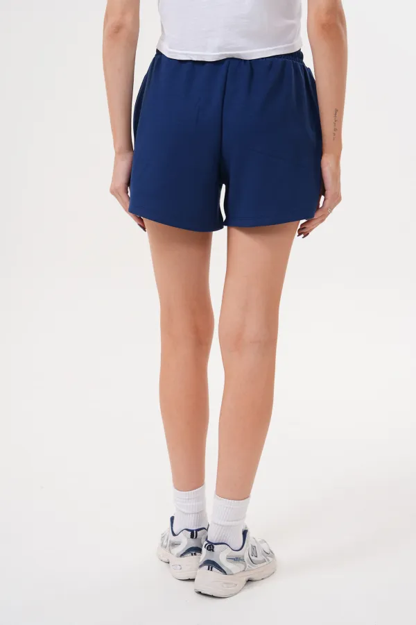 Kadın Modal Şort Beli Lastikli Cepli Şort MODAL-ŞORT