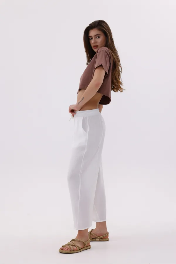 Women's Harem Pants with Pockets, Ayrobin Harem Pants, Adjustable Elastic Waistband, WOMEN'S SHALBAR