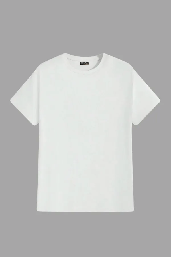 Men's T-shirt, Standard Fit, Basic Crew Neck T-shirt, BASIC-NO MODEL1