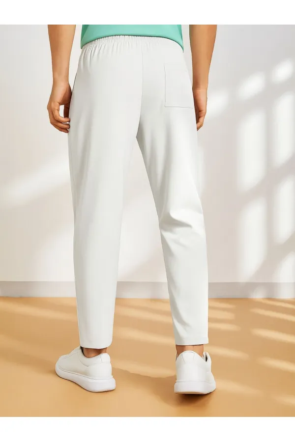 Men's Jogger Pants with Elastic Waistband and Pockets - Men's Jogger Pants