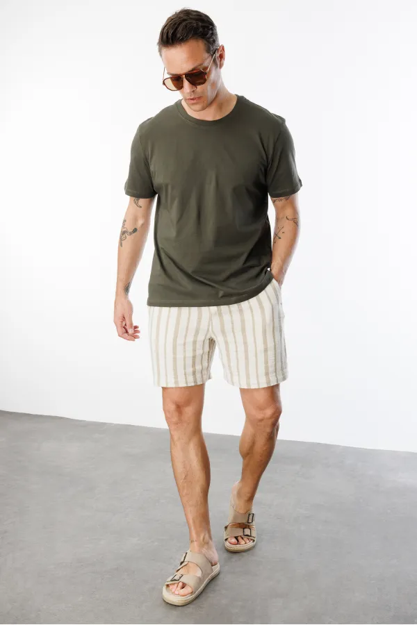 T-shirt homme 100 % coton, coupe classique, col rond, basique, BASIC-T-SHIRT1