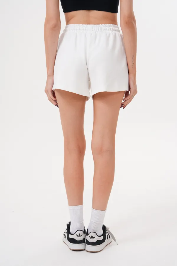 Kadın Modal Şort Beli Lastikli Cepli Şort MODAL-ŞORT