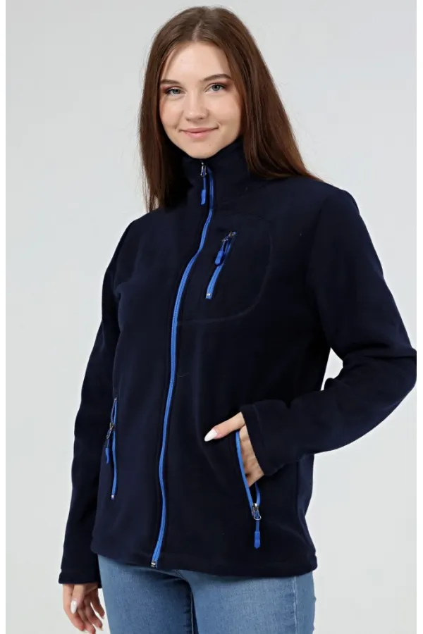 Store Women's Full Zip Outdoor 3-Pocket Sport Fleece Jacket KDN-PLR17