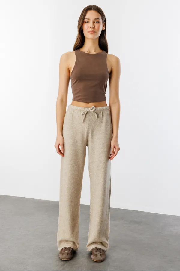 Soft Loose Knit Women's Trousers KNITTED-TROUSERS