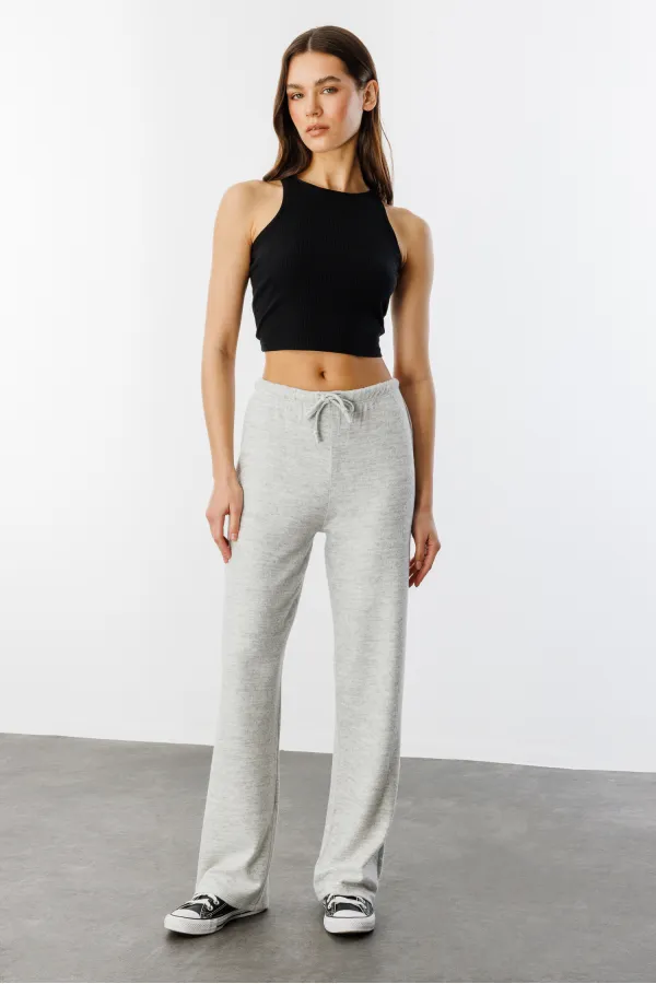 Soft Loose Knit Women's Trousers KNITTED-TROUSERS