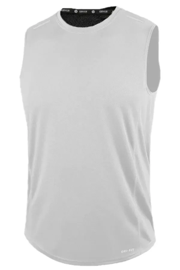 Men's Moisture-Wicking, Quick-Drying Athletic Technical Performance Sleeveless T-shirt DRIFIT-SIFIRKOL