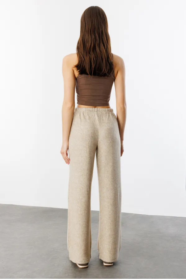 Soft Loose Knit Women's Trousers KNITTED-TROUSERS