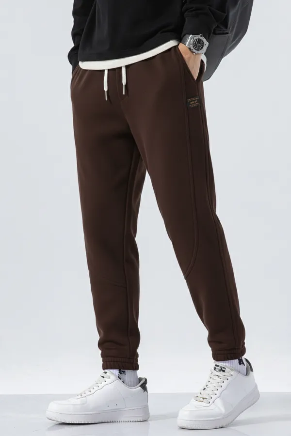 Genıus Store Erkek Eşofman İçi Polarlı Bağcıklı Bel Jogger Spor Eşofman Altı SPOR-ESF001