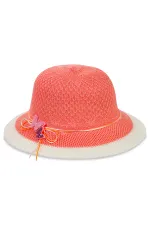 Chapeau et béret pour fille de 6 à 9 ans, couleur poudre - Emballage
