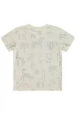 Erkek Çocuk Tişört 2-5 Yaş Ekru - Paket