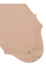 Body bébé à boutons-pression 0-24 mois, couleur café au lait - Emballage