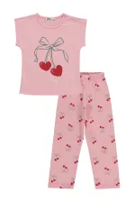 Ensemble pyjama fille, 2-5 ans, rose poudré - Lot