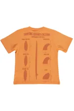 T-shirt garçon, 6-9 ans, orange - Lot