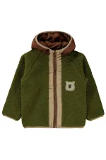 Gilet garçon kaki 2-5 ans - Emballage