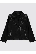 Kız Çocuk Ceket 10-13 Yaş Siyah - Paket