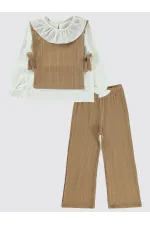 Ensemble beige pour filles de 6 à 9 ans - Emballage