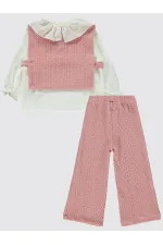 Kız Çocuk Takım 2-5 Yaş Pudra - Paket
