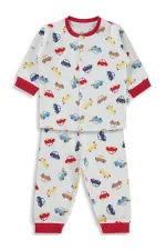 Ensemble pyjama bébé 0-24 mois rouge - Emballage