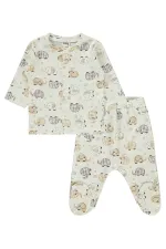 Baby Pajama Set 0-24 Months Brown - Package