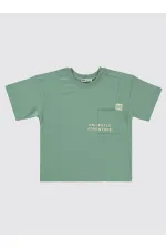 Boys T-Shirt 6-9 Years Old Soft Khaki - Package