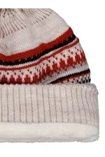 Erkek Çocuk Atkı Bere Eldiven Setleri 6-9 Yaş Gri-Kırmızı - Paket