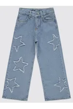 Kız Çocuk Pantolon 6-9 Yaş Açık Mavi - Paket