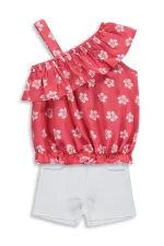 Kız Çocuk Takım 2-5 Yaş Nar - Paket