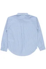 T-shirt pour fille, 10-13 ans, bleu - Lot