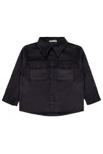 Erkek Çocuk Gömlek 6-9 Yaş Antrasit - Paket