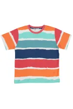 Erkek Çocuk Tişört 6-9 Yaş Kırık Beyaz - Paket