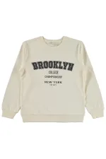 Girl's Sweatshirt 10-13 Years Old Ecru - Package