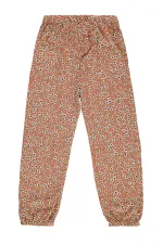 Pantalon fille 10-13 ans, couleur argile italienne - Emballage