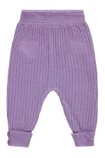 Baby Tracksuit Bottoms 0-24 Months Lilac - Pack